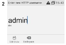 Eingabefeld f&uuml;r HTTP-Benutzername und Passwort