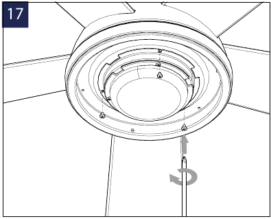 INSTALLATION DES LEUCHTENMODULS - Schritt 2