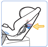 Abbildung zum erneuten &Uuml;berpr&uuml;fen der Neigungslinie f&uuml;r r&uuml;ckw&auml;rtsgerichtete Position