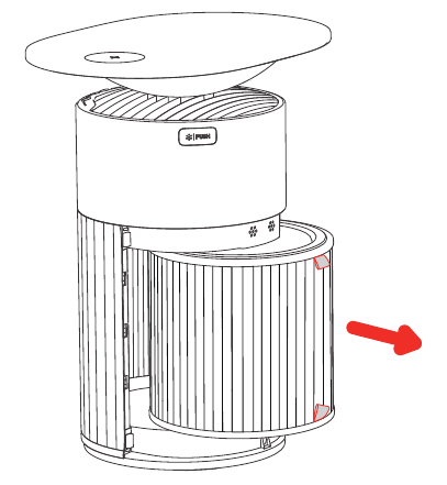 Filter wechseln - Schritt 2