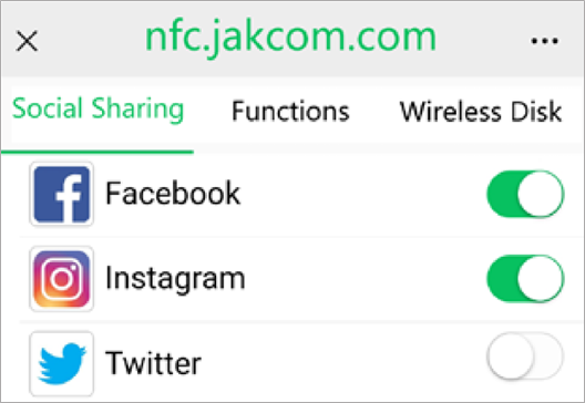 NFC-Funktionsbeschreibung