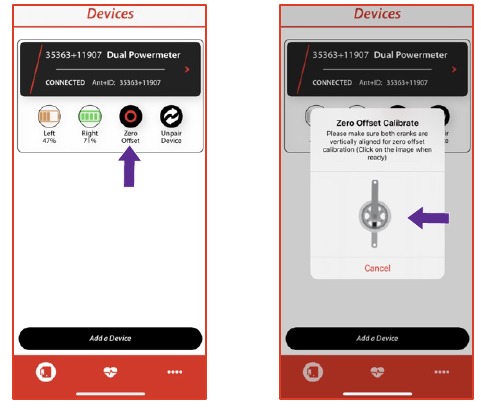 Nullpunkt-Offset mit der App