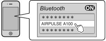 Verwendung im Bluetooth-Eingangsmodus - Schritt 2