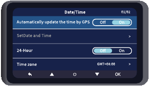 Einstellungen f&uuml;r Datum und Uhrzeit