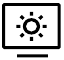 Symbol f&uuml;r Bildschirmhelligkeit