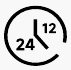 Symbol f&uuml;r Uhrzeitsystem