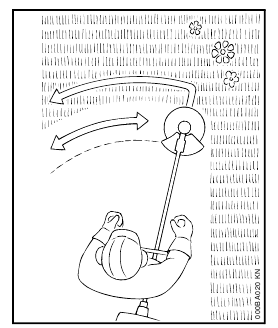 Grasschneideblatt.