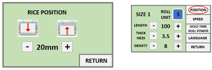 Bedienfeld - Programme einstellen - Schritt 2