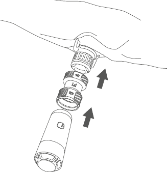 BEDIENUNG - Entleerungsmodus - Schritt 2