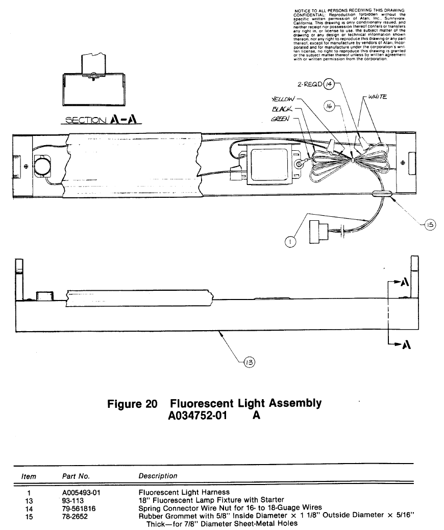 Leuchtstofflampenmontage
