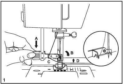Automatischer Nadeleinf&auml;dler - Schritt 1