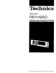 Technics RS-M260 Benutzerhandbuch