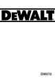 DeWalt DW872 Handbuch