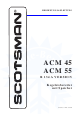 Scotsman ACM 55 Bedienungsanleitung