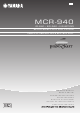 Yamaha PianoCraft MCR-940 Bedienungsanleitung