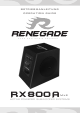Renegade RX800A Betriebsanleitung