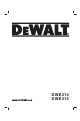 DeWalt DWE314 Kurzanleitung