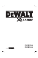 DeWalt DCD720 Bedienungsanleitung