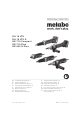 Metabo GA 18 LTX G Originalbetriebsanleitung