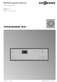 Viessmann Vitotronic 100 Typ GC1 Bedienungsanleitung Für Den Anlagenbetreiber