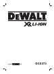DeWalt XR LI-ION DCS373 Handbuch