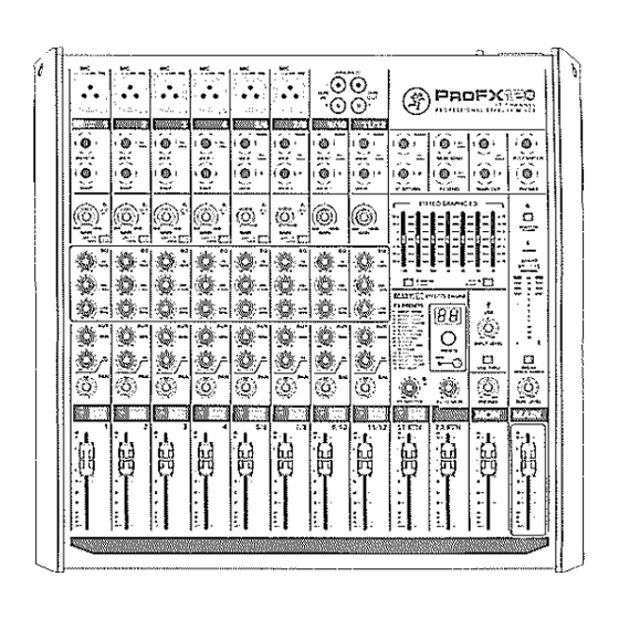 Mackie ProFX8v2 Schnellstartanleitung