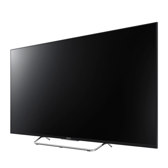 Sony KDL-55W80xC Schnellstartanleitung