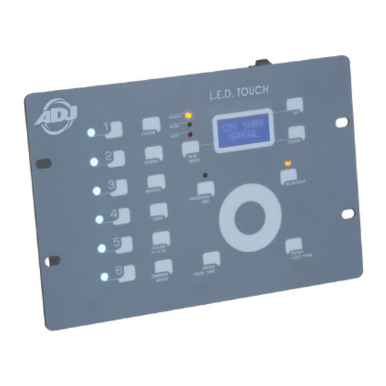ADJ LED Touch Benutzerhandbuch