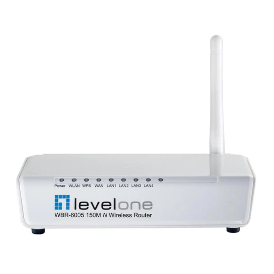 LevelOne WBR-6005 Bedienungsanleitung
