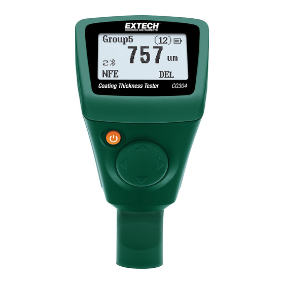 Extech Instruments CG304 Bedienungsanleitung