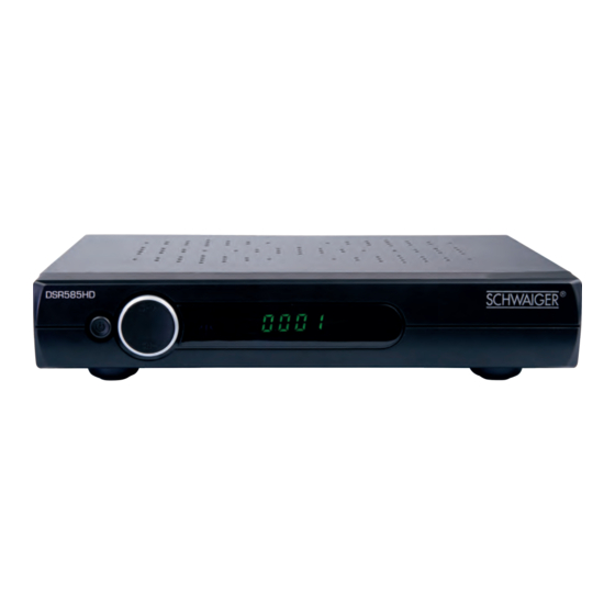Schwaiger DSR 585 HD Handbuch