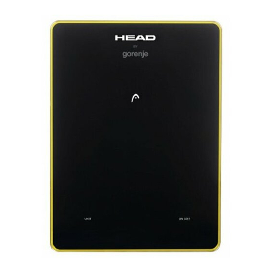 Gorenje HEAD series Gebrauchsanweisung