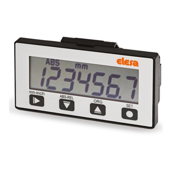 Elesa MPI-R10 Bedienungsanleitung