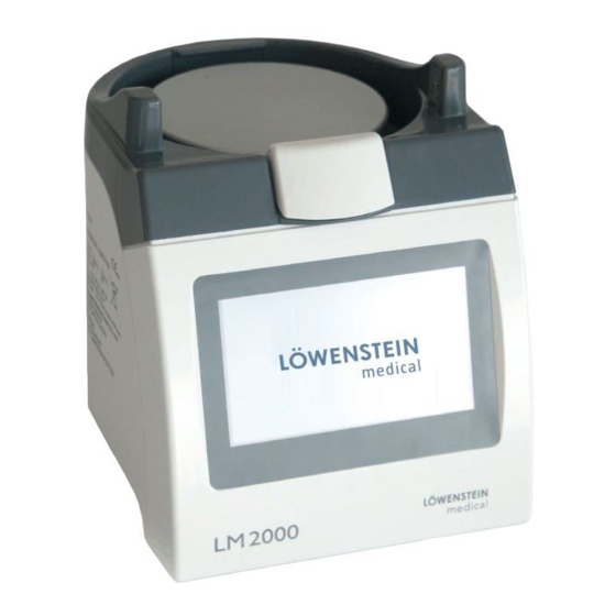 Lowenstein Medical LM 2000 Gebrauchsanweisung