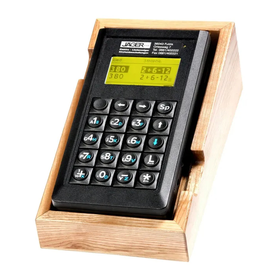 JÄGER ZG 014 Bedienungsanleitung
