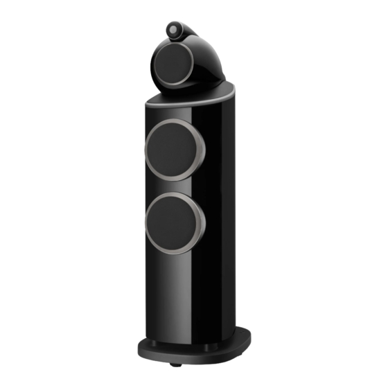 Bowers & Wilkins 804 Diamond Bedienungsanleutung