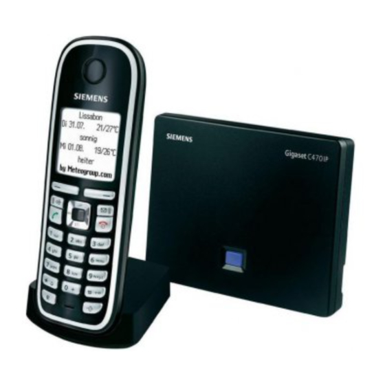 Siemens Gigaset S675 IP Bedienungsanleitung