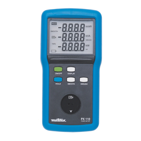 Metrix PX 110 Bedienungsanleitung