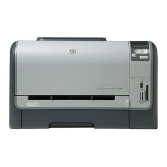 HP Color LaserJet CP1510 Series Leitfaden Zur Inbetriebnahme