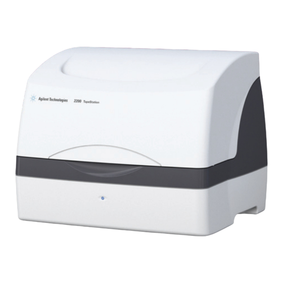 Agilent Technologies Agilent 2200 TapeStation System Sicherheitshandbuch