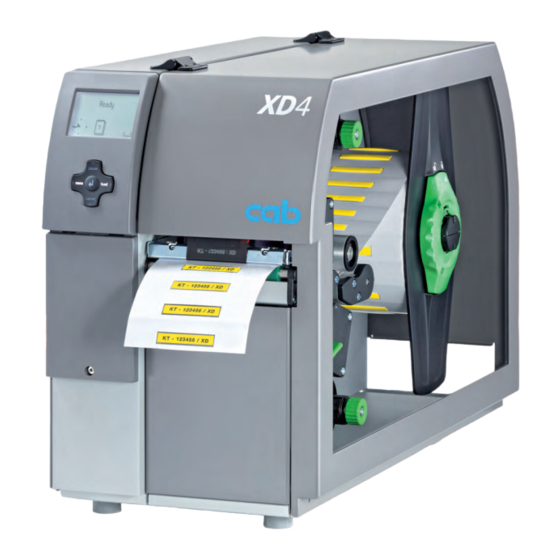 CAB XD4M Bedienungsanleitung
