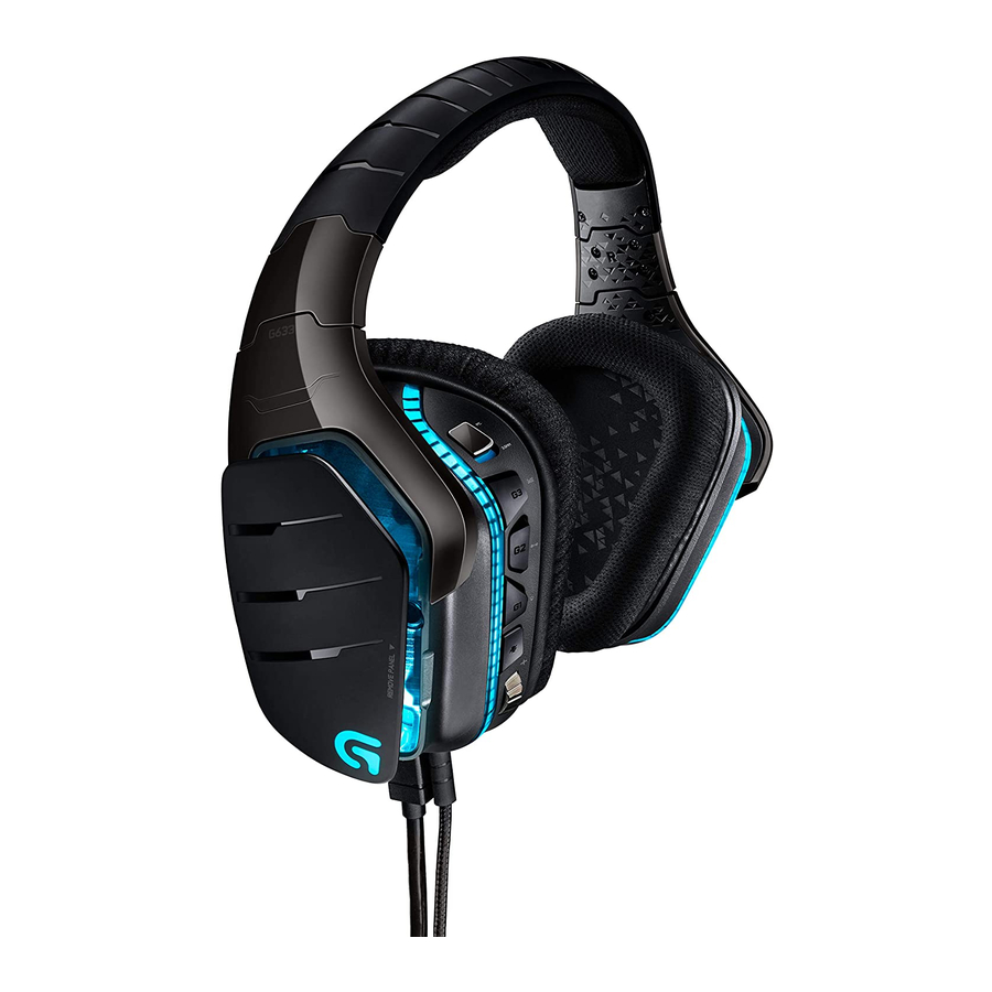 Logitech G633 Artemis Spectrum Bedienungsanleitung