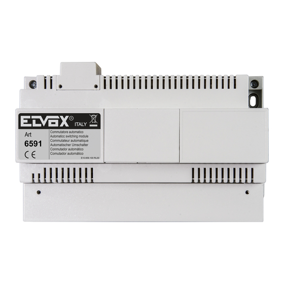 Vimar Elvox 6591 Technisches Handbuch
