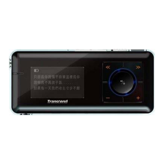Transcend MP630 Benutzerhandbuch