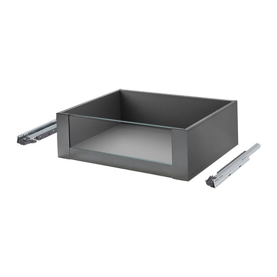 blum LEGRABOX pure Bedienungsanleitung
