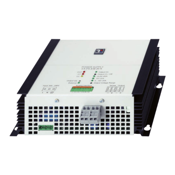 Elektro-Automatik EA-PS 800 R Handbücher