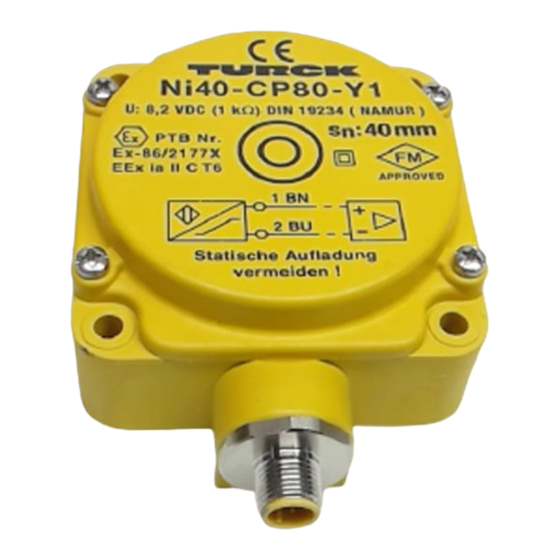 turck NI40-CP80-Y1 Betriebsanleitung