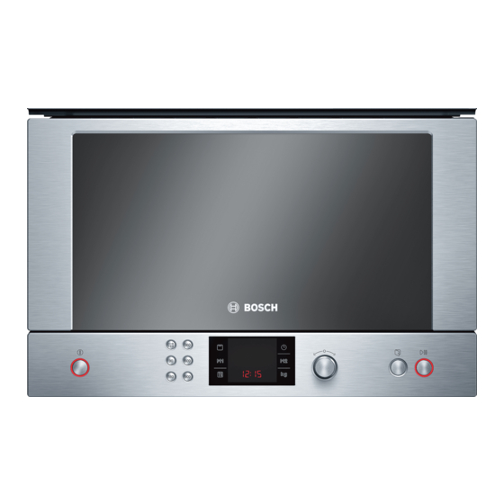 Bosch HMT85GL53 Kurzanleitung