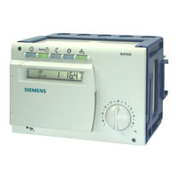Siemens RVP340 Bedienungsanleitung
