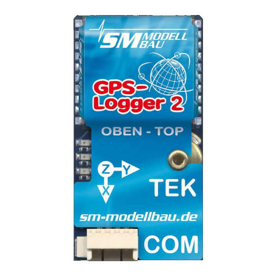 SM Modellbau GPS-Logger 2 Bedienungsanleitung